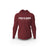 Sweat-Shirt à capuche coton bio Strong Work Intensity Homme - Bordeaux