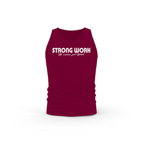 DEBARDEUR-COTON-BIO-STRONG-WORK-INTENSITY-BORDEAUX-FEMME