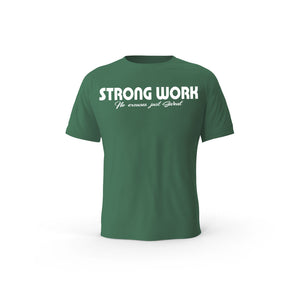 T-Shirt coton bio Strong Work Intensity Femme - VERT BOUTEILLE