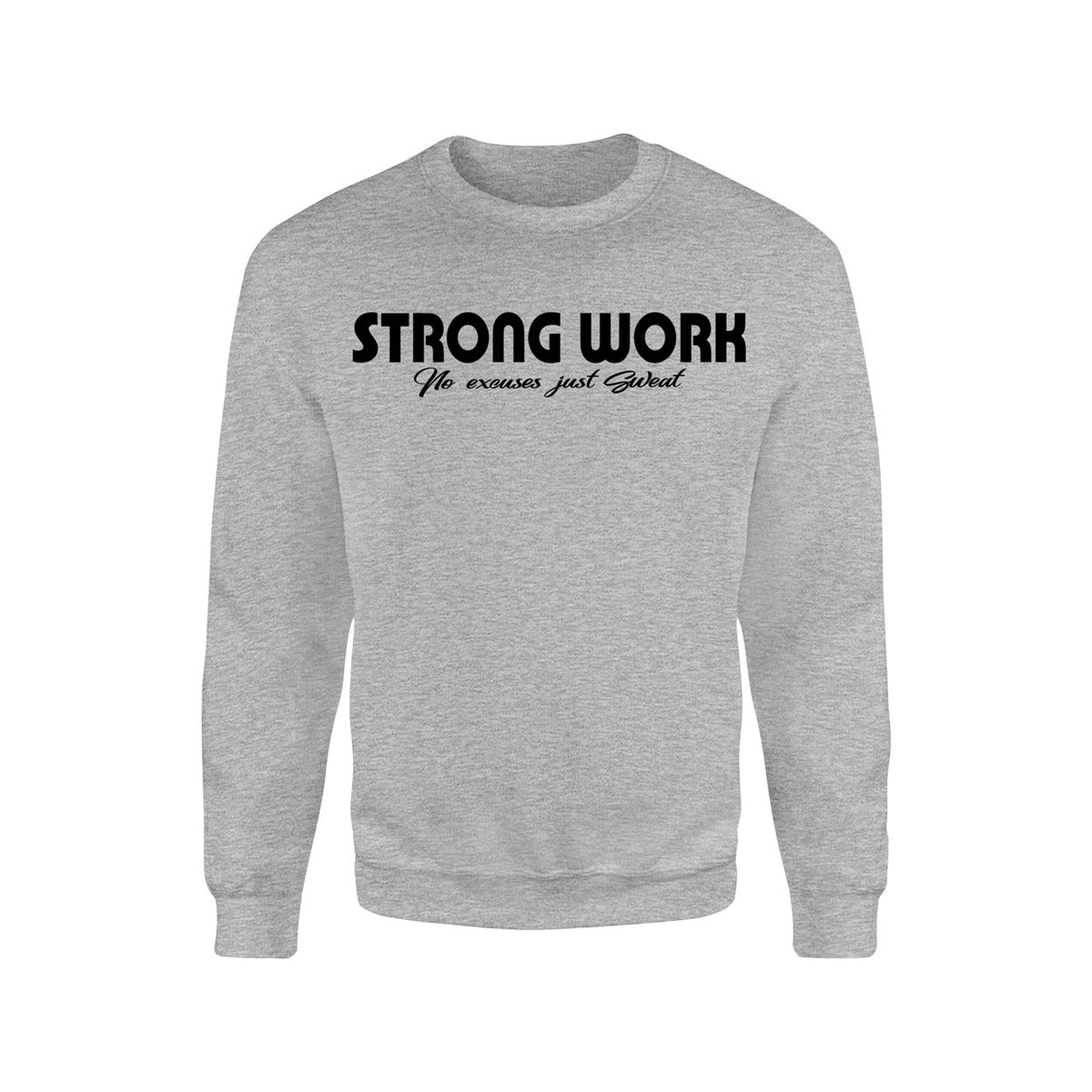 Sweat-Shirt coton bio Strong Work Intensity Femme - Gris