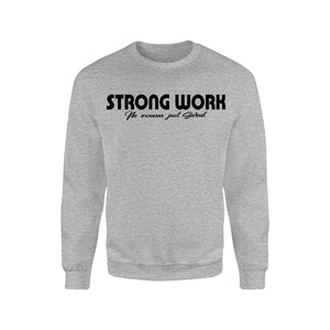 Sweat-Shirt coton bio Strong Work Intensity Femme - Gris