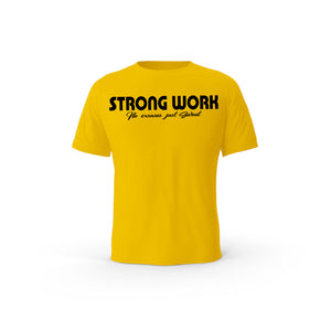 T-Shirt coton bio Strong Work Intensity Femme - JAUNE SPECTRA