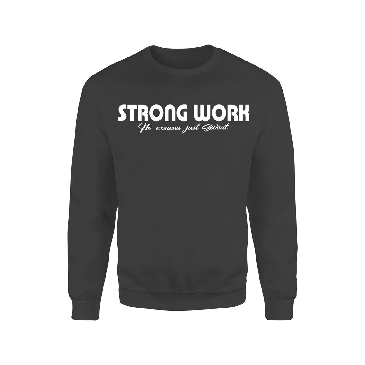 Sweat-Shirt coton bio Strong Work Intensity Femme - Noir
