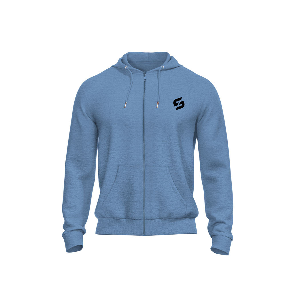 Sweat-Shirt à capuche zippé en coton bio Strong Work New Classic pour homme