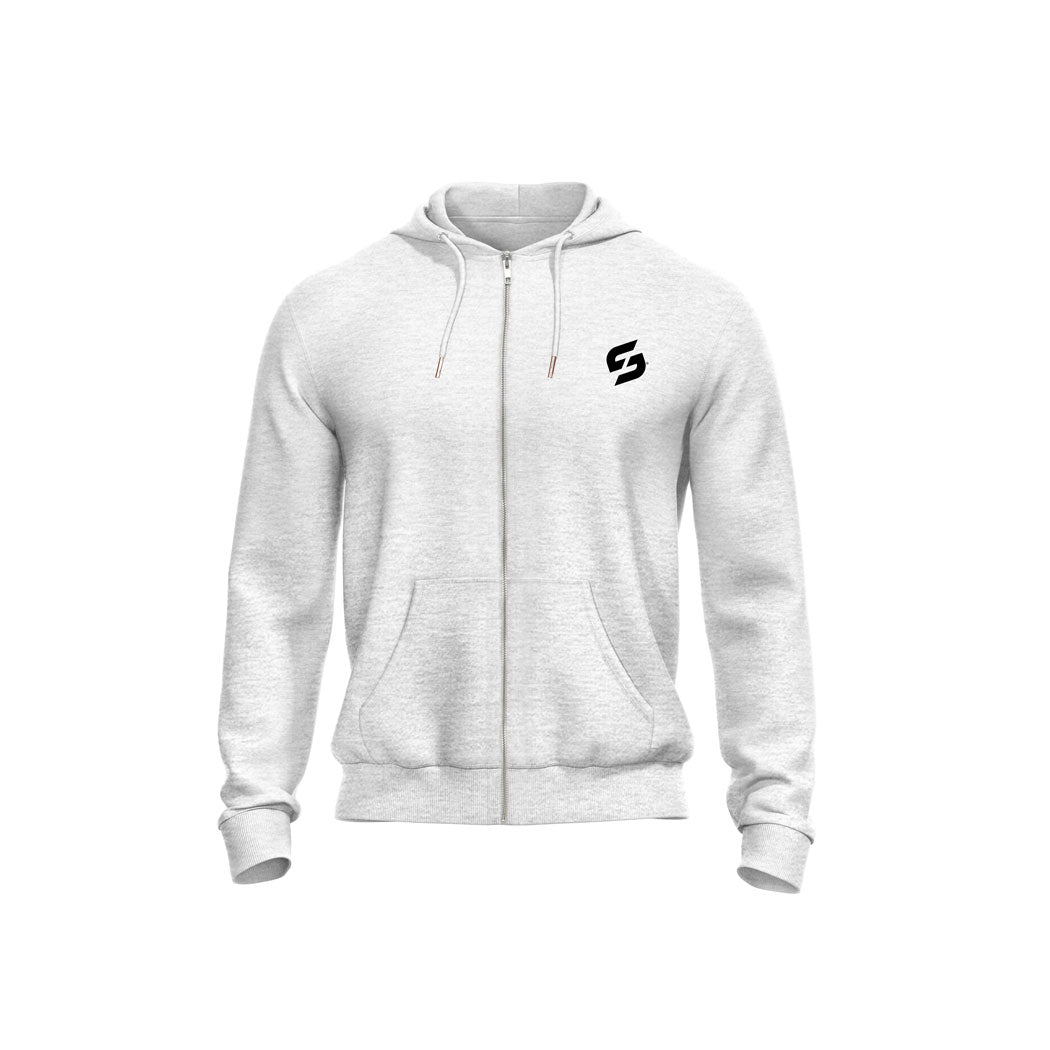 Sweat-Shirt à capuche zippé en coton bio Strong Work New Classic pour homme
