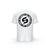 T-SHIRT- COTON-BIO-STRONG-WORK-INSPIRATION-NO-EXCUSES-JUST-SWEAT-BLACK-EDITION-BLANC-DOS-HOMME