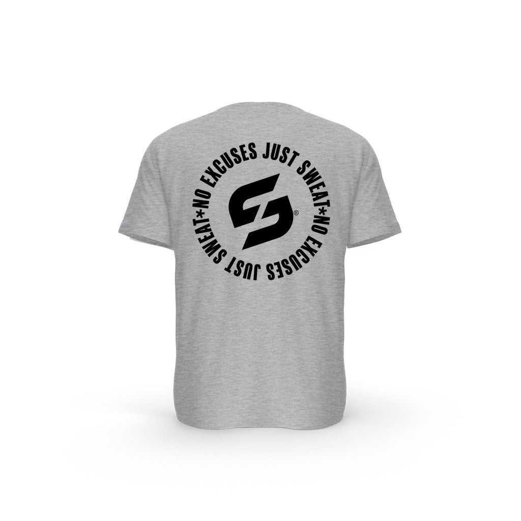 T-SHIRT-COTON-BIO-STRONG-WORK-INSPIRATION-NO-EXCUSES-JUST-SWEAT-DOS-GRIS-HOMME