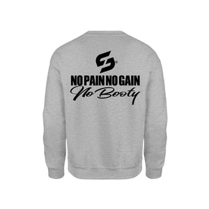 SWEAT-SHIRT-COTON-BIO-STRONG-WORK-NO-PAIN-NO-GAIN-NO-BOOTY-GRIS-CHINE-DOS-FEMME