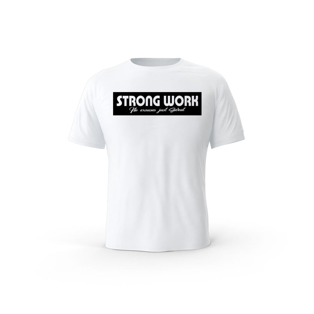 T-Shirt coton bio Strong Work Origin Femme - WHITE