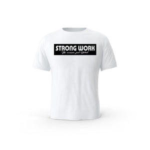 T-Shirt coton bio Strong Work Origin Femme - WHITE