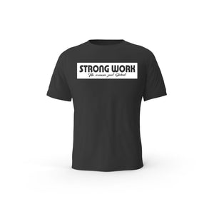 T-Shirt coton bio Strong Work Origin Homme - BLACK