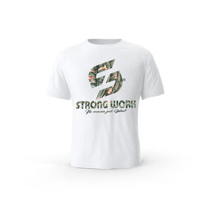 T-SHIRT-COTON-BIO-STRONG-WORK-GREEN-EDITION-BLANC-FEMME