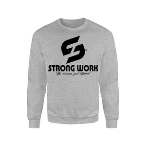 Sweat-Shirt coton bio Strong Work Originals Homme - Gris