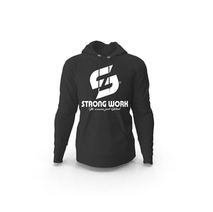 Sweat-Shirt à capuche coton bio Strong Work Originals Femme - Noir