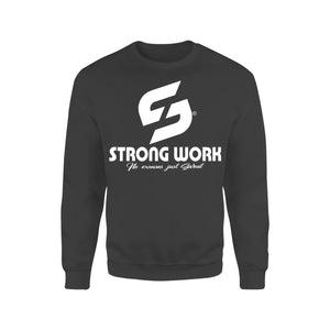 Sweat-Shirt coton bio Strong Work Originals Homme - Noir