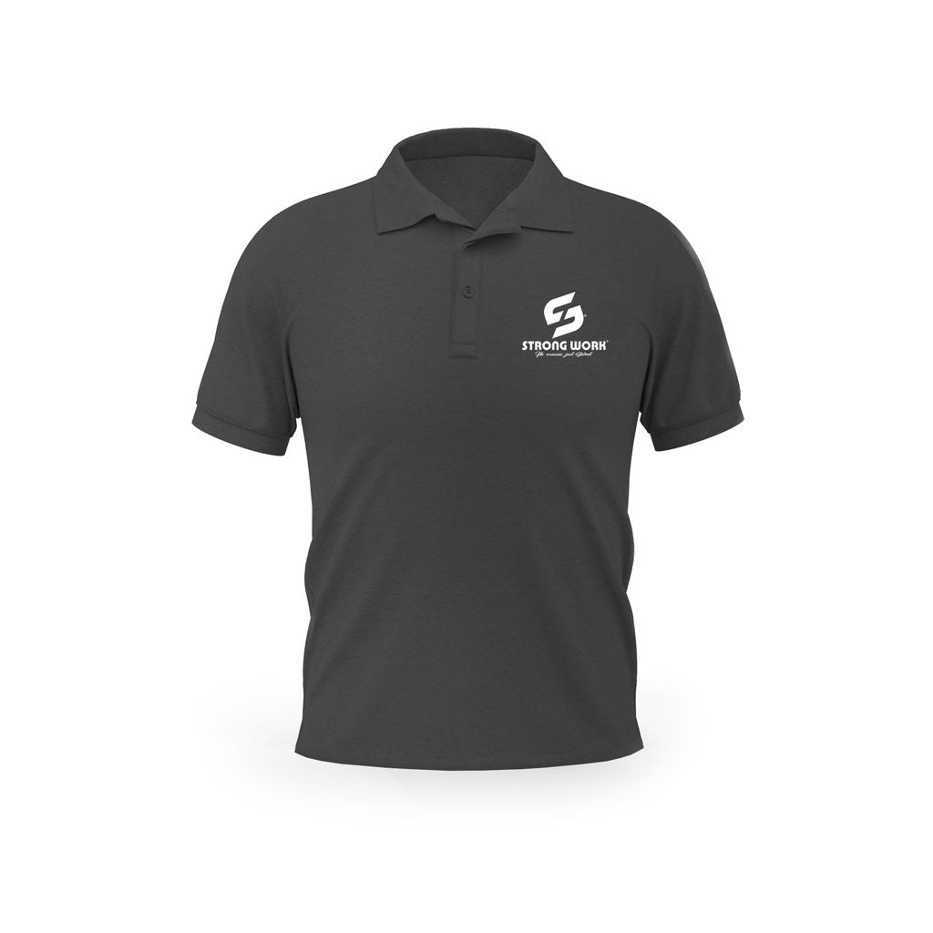 Polo noir Strong Work Classic pour Femme