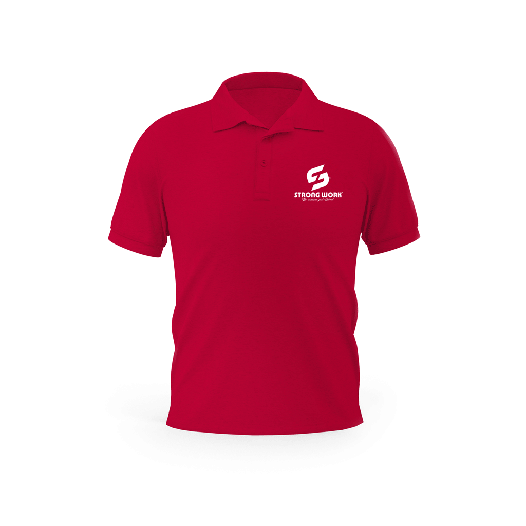 Polo rouge Strong Work Classic pour Femme