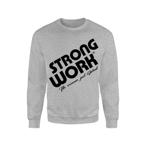Sweat-Shirt coton bio Strong Work Prodigy Homme - Gris