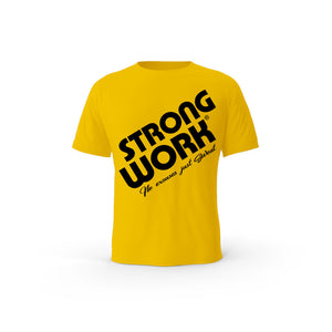 T-SHIRT- COTON-BIO-STRONG-WORK-PRODIGY-JAUNE-HOMME