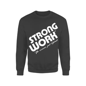 Sweat-Shirt coton bio Strong Work Prodigy Homme - Noir