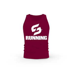 DEBARDEUR-COTON-BIO-STRONG-WORK-RUNNING-BORDEAUX-FEMME