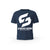 T-SHIRT- COTON-BIO-STRONG-WORK-SENSATION-BLEU-MARINE-HOMME