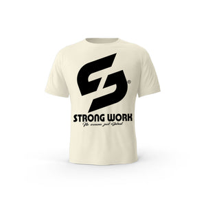 T-SHIRT- COTON-BIO-STRONG-WORK-SENSATION-NATUREL-HOMME