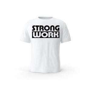 T-Shirt coton bio Strong Impact Homme - WHITE