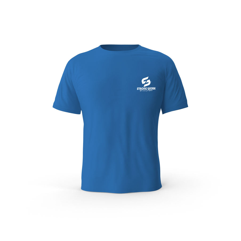 T-SHIRT-COTON-BIO-STRONG-WORK-CLASSIC-BLEU-FEMME