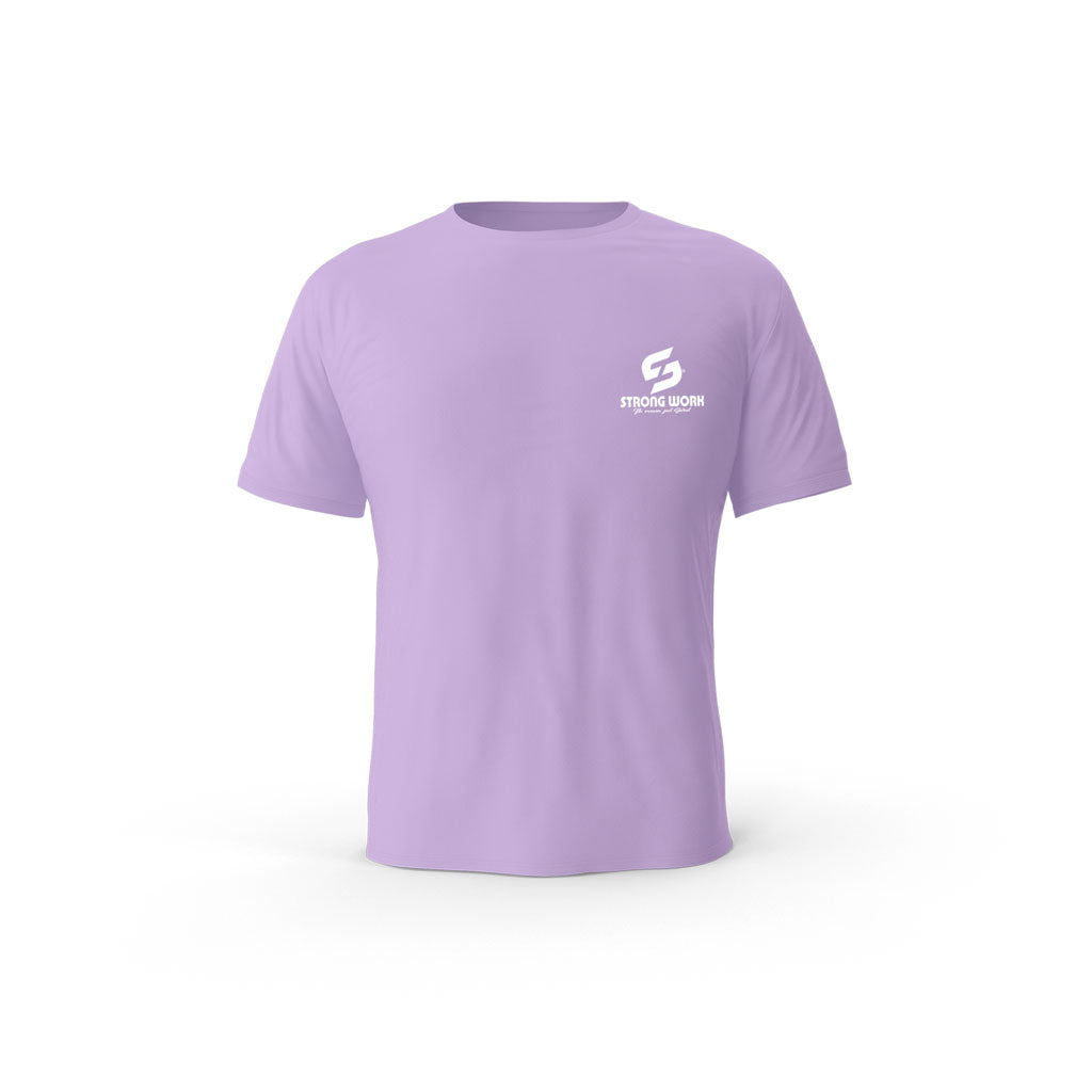 T-SHIRT-COTON-BIO-STRONG-WORK-CLASSIC-LAVANDE-FEMME