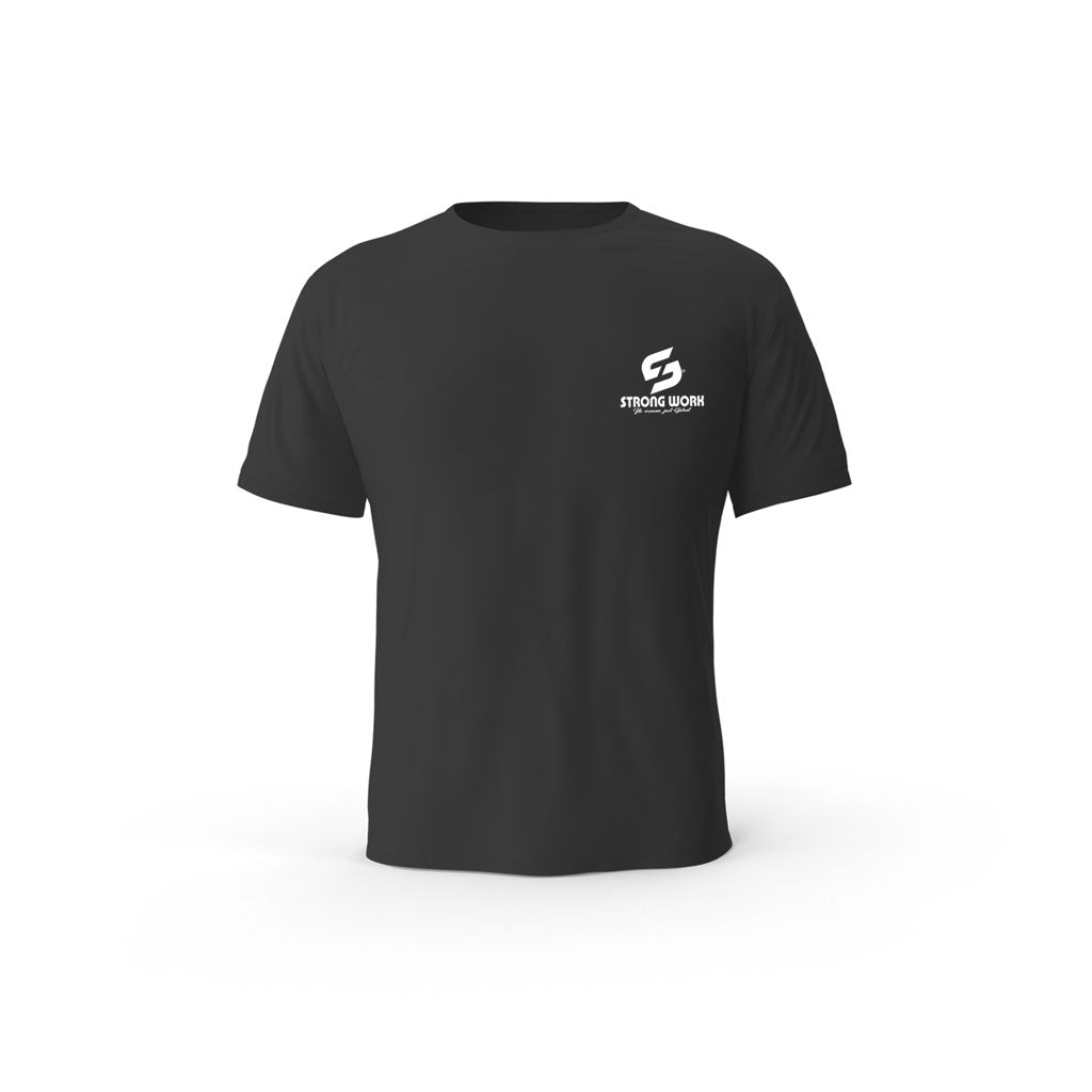 T-SHIRT-COTON-BIO-STRONG-WORK-CLASSIC-NOIR-FEMME