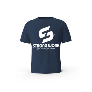 T-Shirt coton bio Strong Work Legend Homme - T-shirt bleu marine