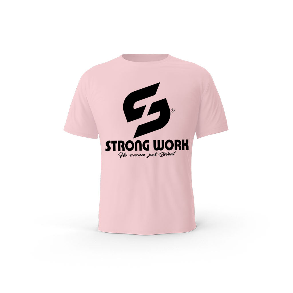 T-Shirt coton bio Strong Work Legend Homme - T-shirt rose