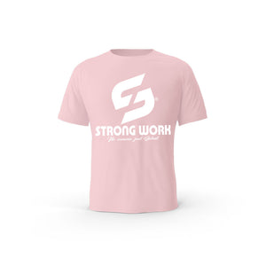 T-Shirt coton bio Strong Work Originals pour femme - ROSE