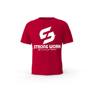 T-Shirt coton bio Strong Work Legend Homme - T-shirt rouge