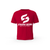 t-shirt rouge strong work Evolution face pour femme