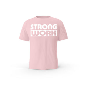 T-Shirt coton bio Strong Impact Homme - ROSE COTON