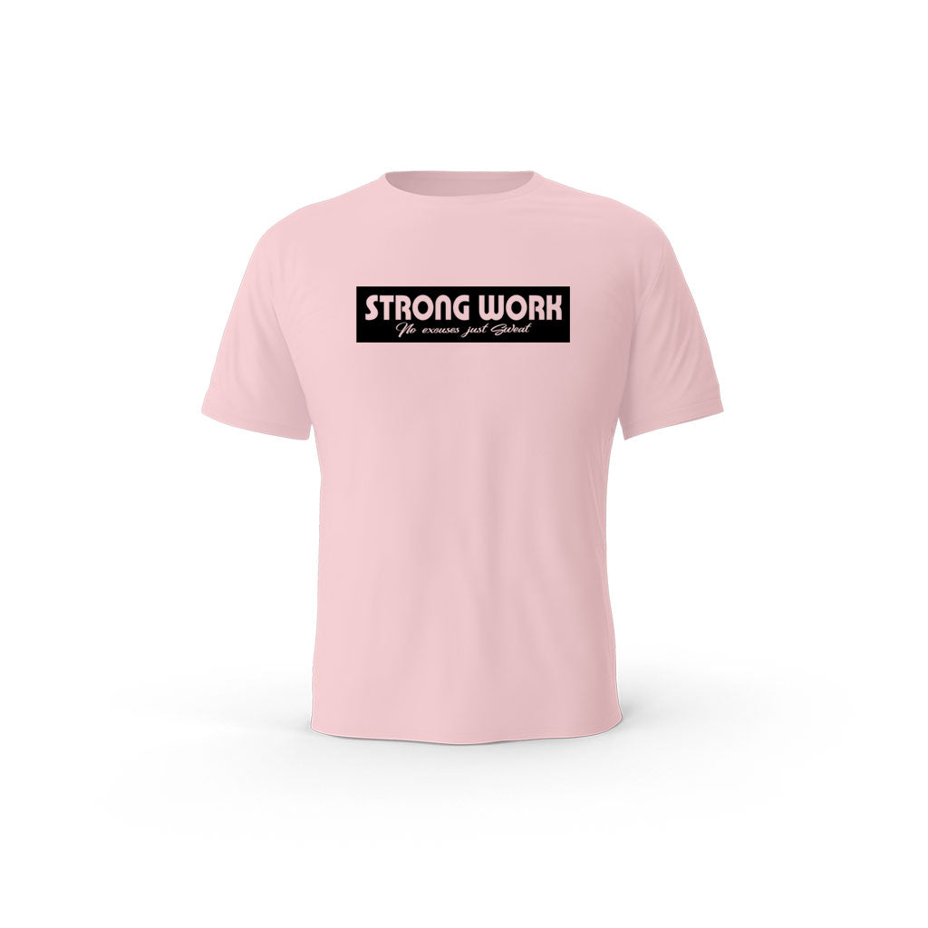 T-SHIRT-COTON-BIO-STRONG-WORK-TENACITY-ROSE-HOMME